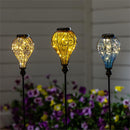 Hillside Pasture Ballon Shaped Solar Garden Stake, 3 Assorted 33"H, 12PCS CDU