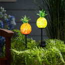 Tropical Oasis Glass Pineapple Solar Stake 22"H, 2 Assorted, 12PCS CDU