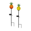 Tropical Oasis Glass Pineapple Solar Stake 22"H, 2 Assorted, 12PCS CDU