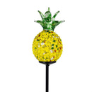 Tropical Oasis Glass Pineapple Solar Stake 22"H, 2 Assorted, 12PCS CDU