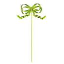 Heartfelt Cheer Garden Stake, Metal Bowtie Garden Picks 18"H, 4 Asst, 48pcs in Display Bucket