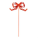 Heartfelt Cheer Garden Stake, Metal Bowtie Garden Picks 18"H, 4 Asst, 48pcs in Display Bucket