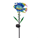 Blue Coastal Fish/Seahorse/Turtle Solar Garden Stake 32"H, 3 Assorted, 12PCS CDU