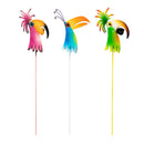 Palm Beach Tropical Bird Plant Pick, 3 Assorted, 24PCS in the Bucket Display