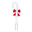 Sugar and Stripes Garden Stake, Metal Candy Cane Stake 35"H, 12pcs CDU