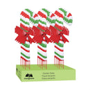 Sugar and Stripes Garden Stake, Metal Candy Cane Stake 35"H, 12pcs CDU
