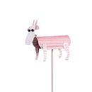Hillside Pasture Metal Garden Pick 16"H, Cow/Rooster/Dog 3 Assorted, 24PCS in the Display Bucket