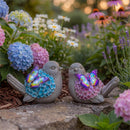 Cottage Garden Statuary, Resin Animated Butterfly Wings Bird, 6"H, 2 Asst.