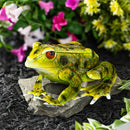 Cottage Garden Statuary, Metal Realistic Frog, 12.6"