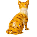 Pet Central Garden Statuary, Metal Orange Tabby Cat, 12.6"H
