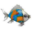 Metal Gradient Fish Garden Statue, 12.5"H