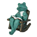 Cottage Garden Statuary, Resin Relaxing Frog, 9"
