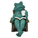 Cottage Garden Statuary, Resin Relaxing Frog, 9"