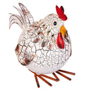 Hillside Pasture Garden Statuary, Metal Farmhouse Rooster, 11"