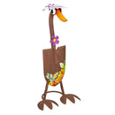 Charming Shovel Goose Garden Statue with White Hat, 16"H