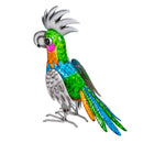 Metal Gradient Parrot Garden Statue, 14"H
