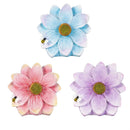 Cottage Garden Statuary, Resin Glow Flower, Solar, 7", Asst of 3