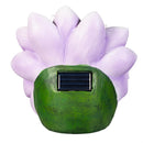 Cottage Garden Statuary, Resin Glow Flower, Solar, 7", Asst of 3