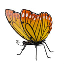 Cottage Garden Statuary, Glass Butterfly, Solar, 10.5"