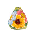 What She Shed Garden Statue, Ceramic Floral Frog & Turtle Statue, 2 Asst., 5"H