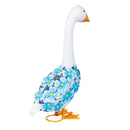 Hillside Pasture Garden Statuary, Metal Hydrangea Goose, 13"H, Asst of 2