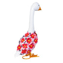 Hillside Pasture Garden Statuary, Metal Hydrangea Goose, 13"H, Asst of 2