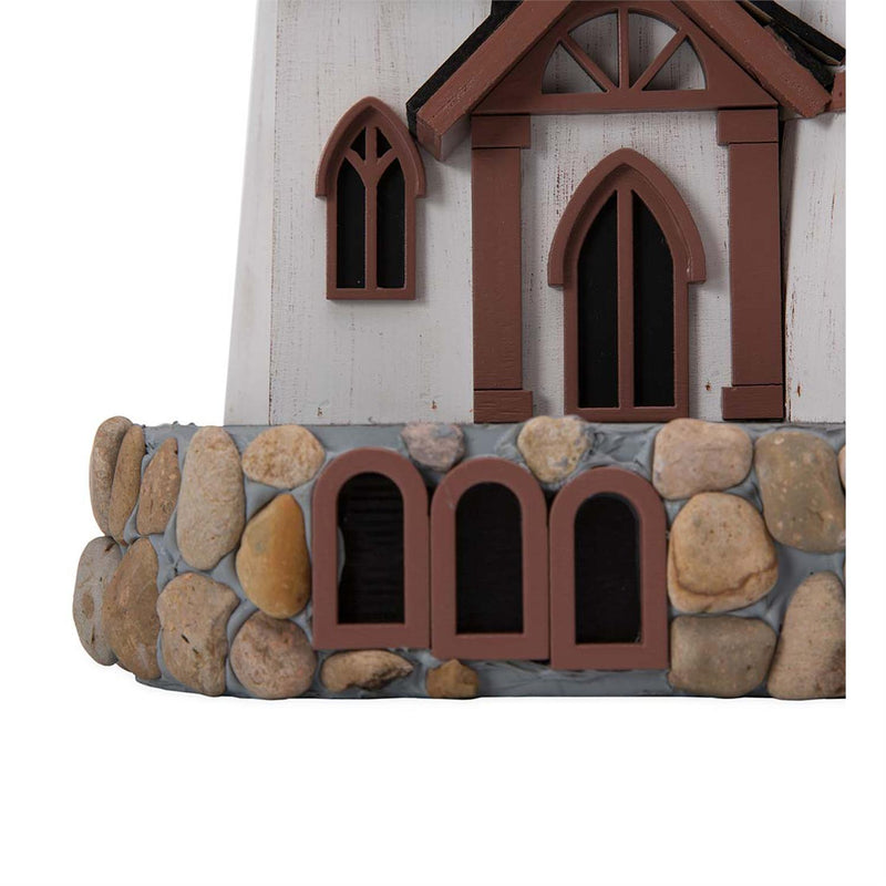 Three Tower Castle Birdhouse with Dragon Weathervane