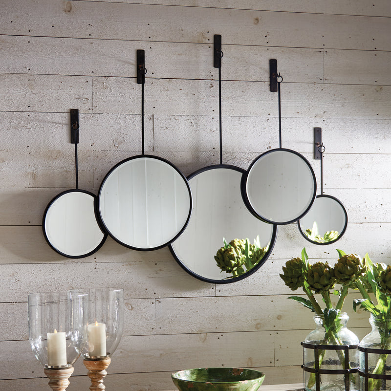 NAPA Home & Garden, MAISON NOIR PENDULUM MIRRORS, SET OF 5,HC144