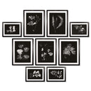 NAPA Home & Garden, X-RAY LEAF STUDY GALLERY, SET OF 9,HC150