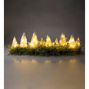 Evergreen Home Accents,Lighted Holiday Centerpiece with Bottle Brush Trees,35.43x9.45x10.24 Inches
