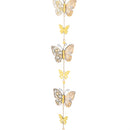 Pollinator Garden Hanging Decor Wood Butterfly, 3.7"H