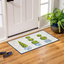 Topiary Trio Indoor/Outdoor Hooked Rug 24"x42"