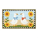 Sunflower Goose Indoor/Outdoor Hooked Rug 24"x42"