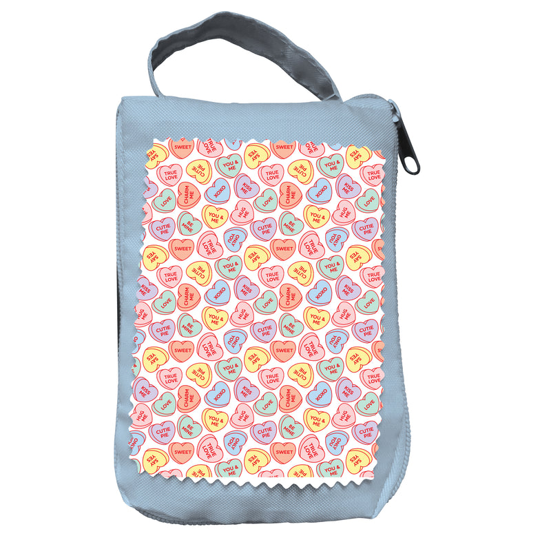 Valentine's Day Tote Foldable Compact, Candies, 15.5"L x 4.5"W x 16.5"H