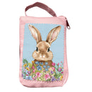 Hop Into Spring Tote Foldable Compact Tote Bag, Bunny, 15.5"L x 4.5"W x 16.5"H