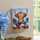 American Classic Highland Cow Indoor Wall Décor, Wood, 12"x12"