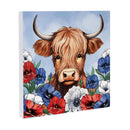 American Classic Highland Cow Indoor Wall Décor, Wood, 12"x12"
