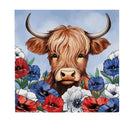 American Classic Highland Cow Indoor Wall Décor, Wood, 12"x12"
