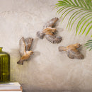 VivaStyle Indoor Wall Decor, Flying Bird Resin Wall Decor, Set of 3