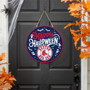Boston Red Sox Halloween Round Door Decor with Hanging Rope, 18x18
