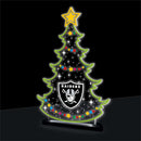 Las Vegas Raiders NFL Football Holiday Tree Desklite LED Decor