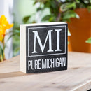 State Wooden Plock Michigan 6x6"