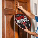 Texas Tech University Halloween Round Door Decor with Hanging Rope, 18x18