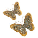 VivaStyle Indoor Wall Decor, Metal, Butterfly, Set of 2