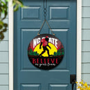North Carolina State University Bigfoot Round Door Decor with Hanging Rope, 18x18