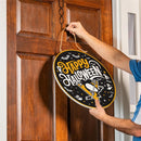 Pittsburgh Penguins Halloween Round Door Decor with Hanging Rope, 18x18