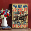 Red White & Bloom Indoor Wood Wall Decor, 250USA, 24"x16"