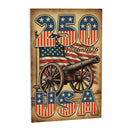 Red White & Bloom Indoor Wood Wall Decor, 250USA, 24"x16"
