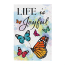 Pollinator Garden Indoor Wall Decor, Life is Joyful, 16" L x 24" H
