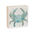 Coastal Wooden Plock Salty Crab 6"